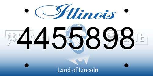 4455898 Illinois License Plate