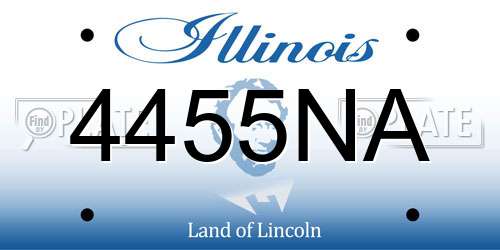 4455NA Illinois License Plate