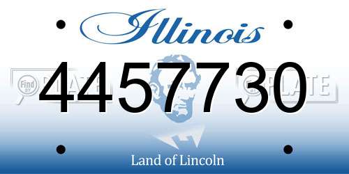 4457730 Illinois License Plate