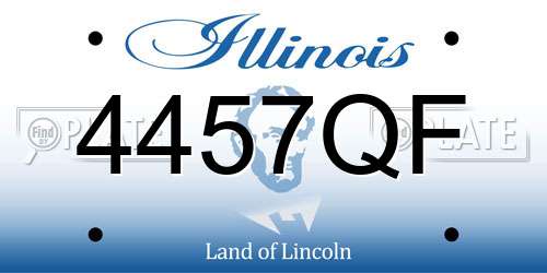 4457QF Illinois License Plate