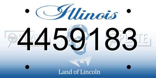 4459183 Illinois License Plate
