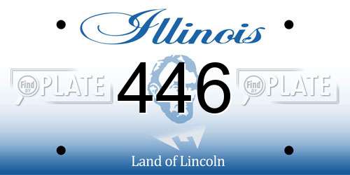 446 Illinois License Plate