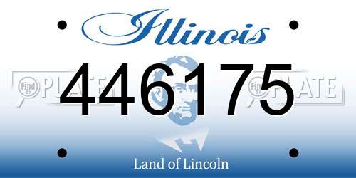 446175 Illinois License Plate