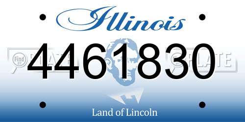 4461830 Illinois License Plate