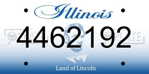 4462192 Illinois License Plate