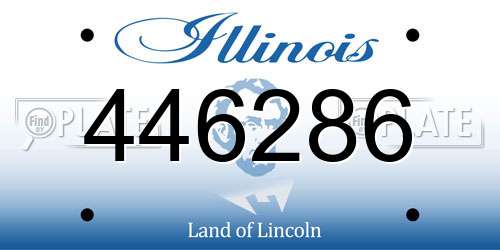 446286 Illinois License Plate