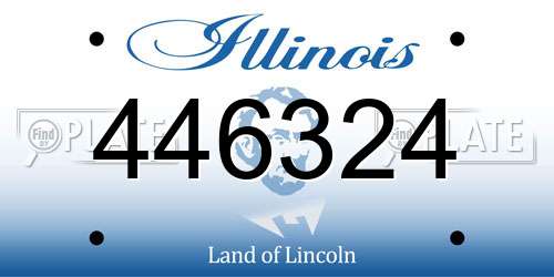 446324 Illinois License Plate
