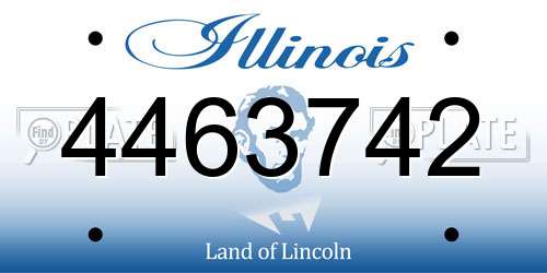 4463742 Illinois License Plate