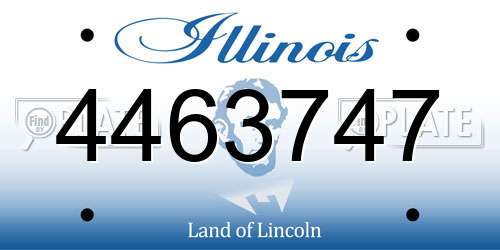 4463747 Illinois License Plate