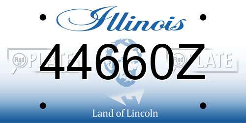 44660Z Illinois License Plate