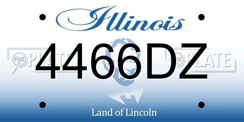 4466DZ Illinois License Plate