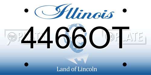 4466OT Illinois License Plate
