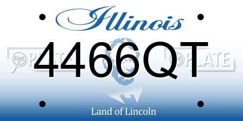 4466QT Illinois License Plate
