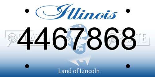 4467868 Illinois License Plate