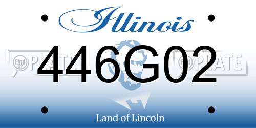 446G02 Illinois License Plate