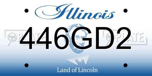 446GD2 Illinois License Plate