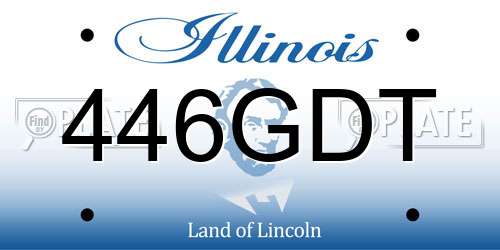 446GDT Illinois License Plate