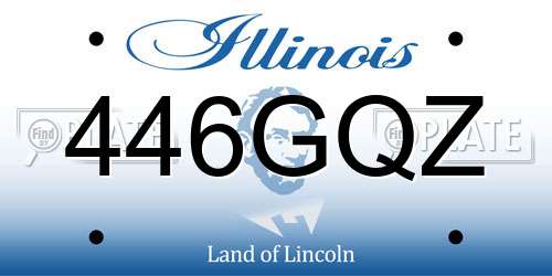 446GQZ Illinois License Plate