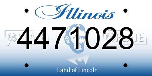 4471028 Illinois License Plate