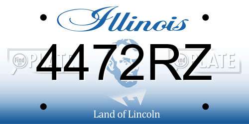 4472RZ Illinois License Plate