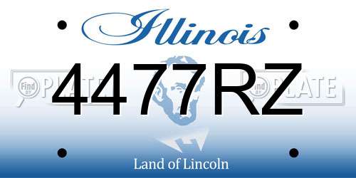 4477RZ Illinois License Plate