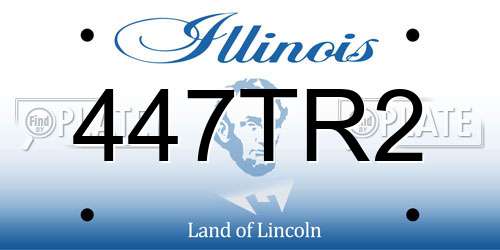 447TR2 Illinois License Plate