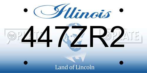 447ZR2 Illinois License Plate