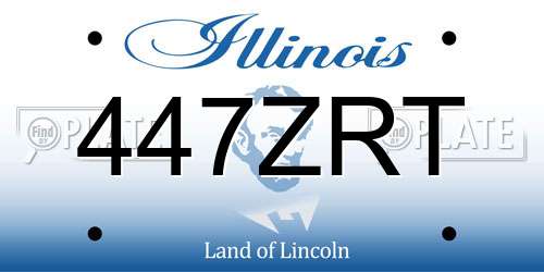 447ZRT Illinois License Plate