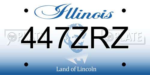 447ZRZ Illinois License Plate