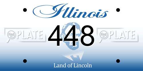 448 Illinois License Plate