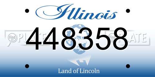 448358 Illinois License Plate
