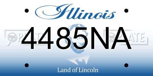 4485NA Illinois License Plate