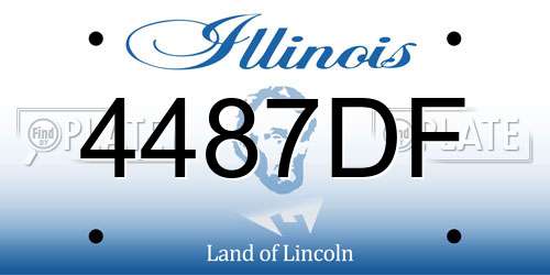 4487DF Illinois License Plate