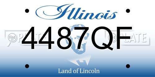 4487QF Illinois License Plate