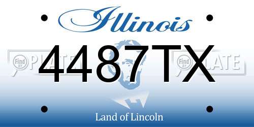 4487TX Illinois License Plate