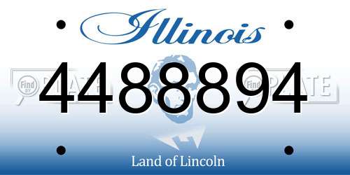 4488894 Illinois License Plate