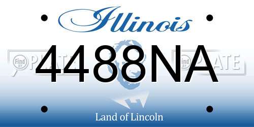 4488NA Illinois License Plate
