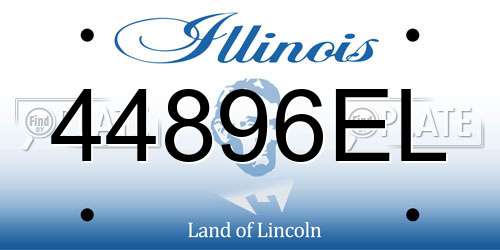 44896EL Illinois License Plate