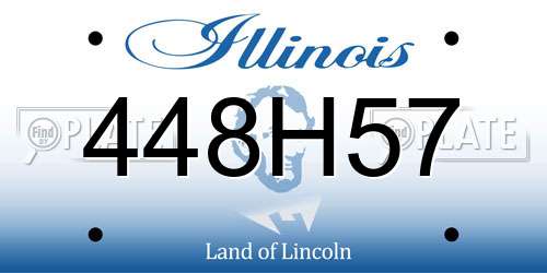 448H57 Illinois License Plate
