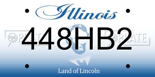 448HB2 Illinois License Plate