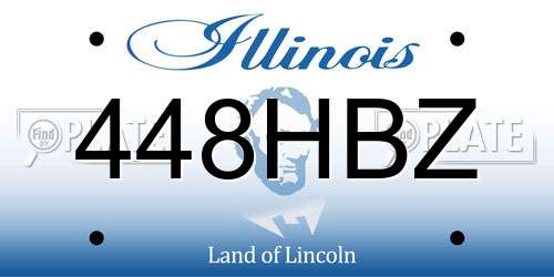 448HBZ Illinois License Plate