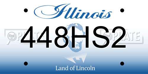 448HS2 Illinois License Plate