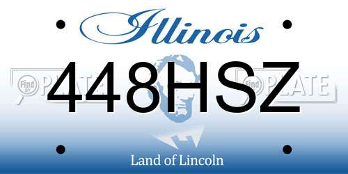 448HSZ Illinois License Plate