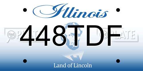 448TDF Illinois License Plate