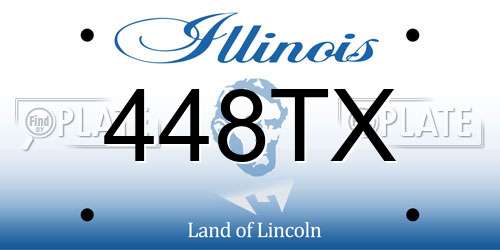 448TX Illinois License Plate
