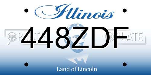 448ZDF Illinois License Plate