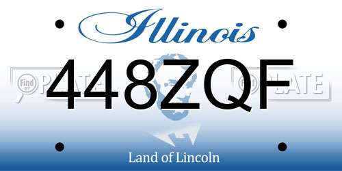 448ZQF Illinois License Plate
