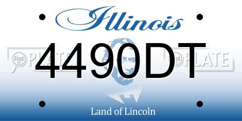 4490DT Illinois License Plate