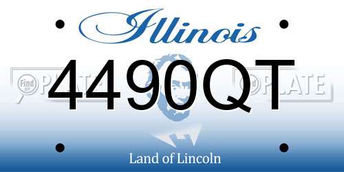 4490QT Illinois License Plate