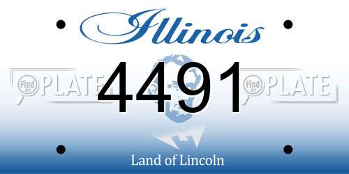 4491 Illinois License Plate